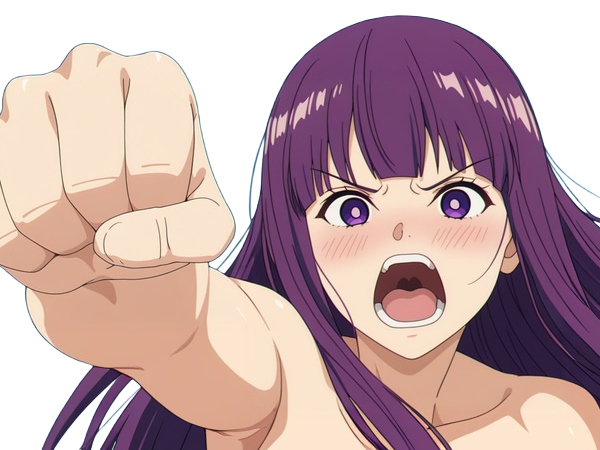 fern sousou-no-frieren frieren-beyond-journeys-end frieren anime manga orpheline mage apprentie humaine fille femme waifu cheveux-violets yeux-violets