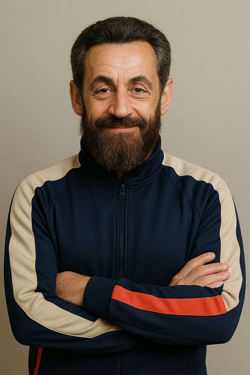 sarko barbe prison cellule lacoste tn jogging barbu sarkozy