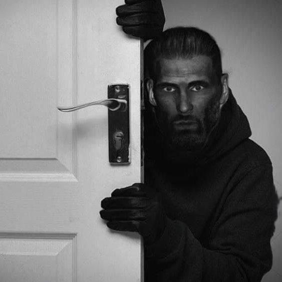 giga chad gigachad porte cache espionne stalk stalkeur sombre peur effrayant mysterieux mystere