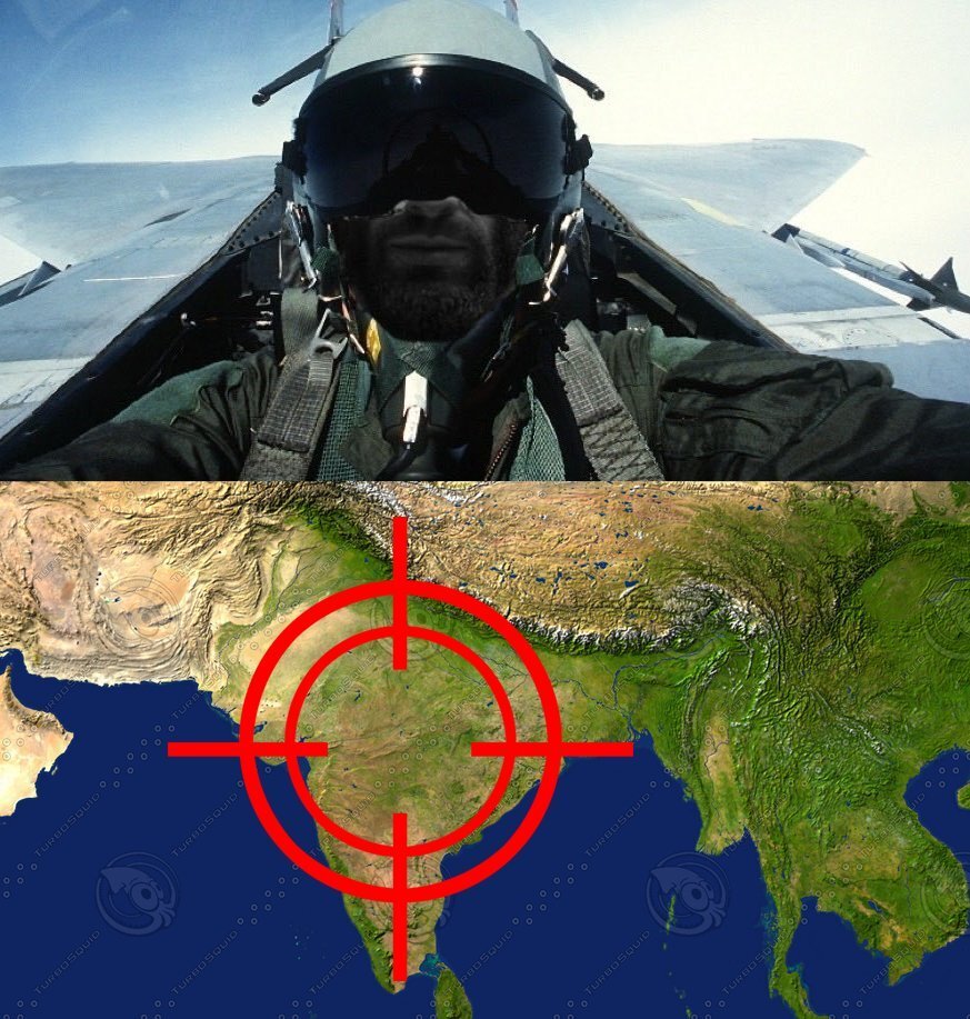 giga chad gigachad sharty soyjak party inde indien shithole cible menace explosion nuke avion chasse