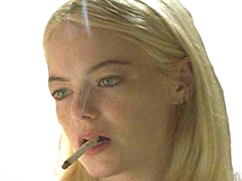 annie landsberg maniac serie emma emily jean stone actrice productrice americaine blonde femme lunettes cigarette