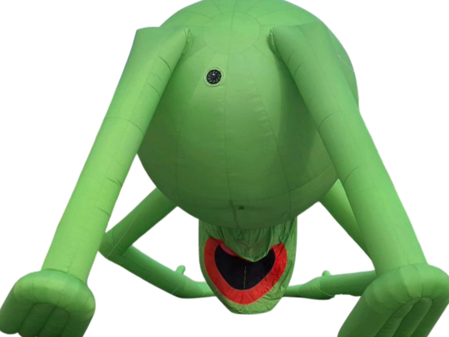 kermit grenouille gonflable geante oeuvre dart art artiste contemporain trou balle du cul trouduc