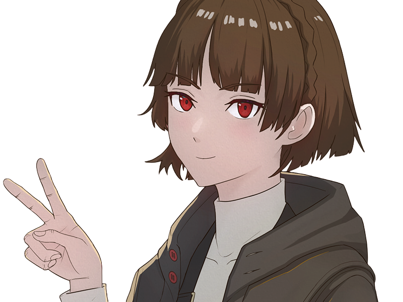 Sticker makoto niijima amelie persona 5 royale voleurs fantomes moupe waifu par Dark-63