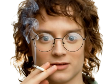 frodon sacquet bessac lsda lotr seigneur anneaux lord rings clope bedo cigarette fume feu