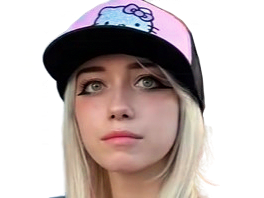 teen surprise street regard casquette mignonne belle cute blonde