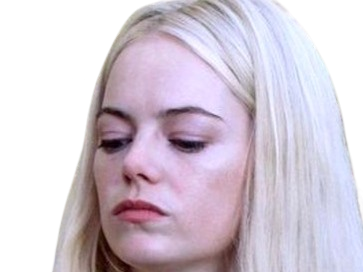 Sticker annie landsberg maniac serie emma emily jean stone actrice productrice americaine blonde femme lunettes cigarette par PubliusOvidius