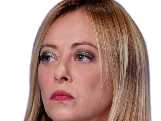giorgia meloni femme politique italienne premiere ministre italie cheffe etat droite conservatrice quarantenaire cheveux-blonds yeux-verts