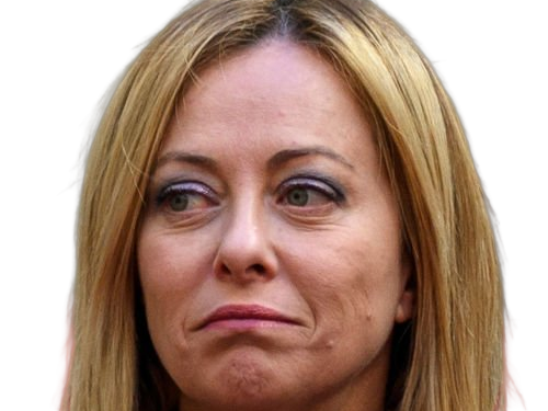 giorgia meloni femme politique italienne premiere ministre italie cheffe etat droite conservatrice quarantenaire cheveux-blonds yeux-verts