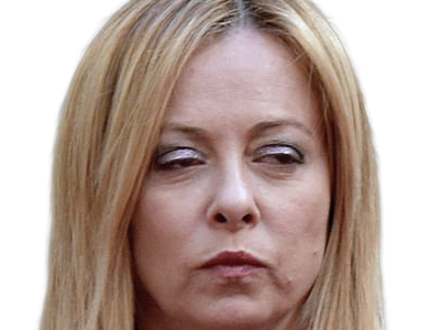 giorgia meloni femme politique italienne premiere ministre italie cheffe etat droite conservatrice quarantenaire cheveux-blonds yeux-verts