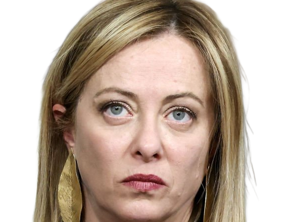 giorgia meloni femme politique italienne premiere ministre italie cheffe etat droite conservatrice quarantenaire cheveux-blonds yeux-verts