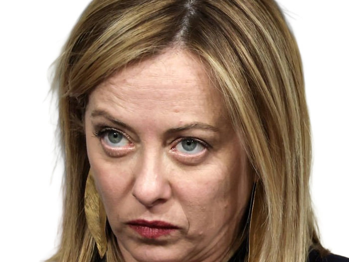 giorgia meloni femme politique italienne premiere ministre italie cheffe etat droite conservatrice quarantenaire cheveux-blonds yeux-verts