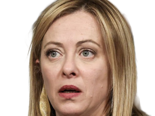 giorgia meloni femme politique italienne premiere ministre italie cheffe etat droite conservatrice quarantenaire cheveux-blonds yeux-verts