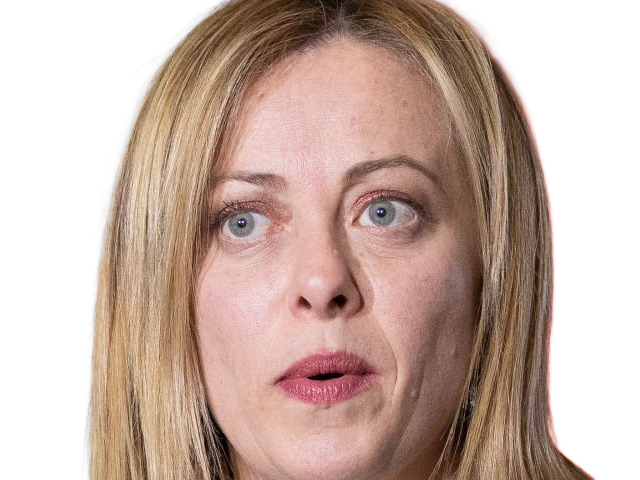 giorgia meloni femme politique italienne premiere ministre italie cheffe etat droite conservatrice quarantenaire cheveux-blonds yeux-verts