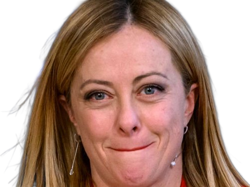 giorgia meloni femme politique italienne premiere ministre italie cheffe etat droite conservatrice quarantenaire cheveux-blonds yeux-verts