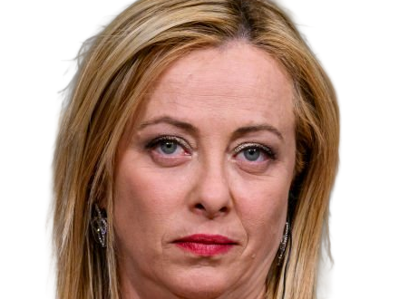 giorgia meloni femme politique italienne premiere ministre italie cheffe etat droite conservatrice quarantenaire cheveux-blonds yeux-verts