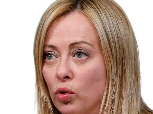 giorgia meloni femme politique italienne premiere ministre italie cheffe etat droite conservatrice quarantenaire cheveux-blonds yeux-verts