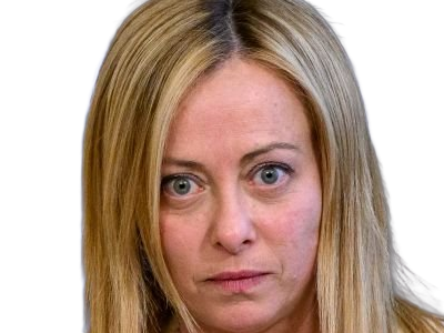 giorgia meloni femme politique italienne premiere ministre italie cheffe etat droite conservatrice quarantenaire cheveux-blonds yeux-verts