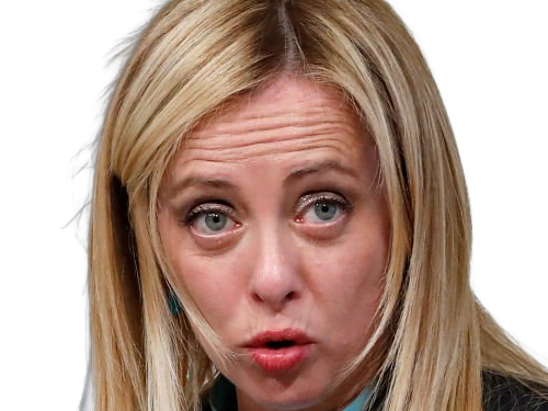 giorgia meloni femme politique italienne premiere ministre italie cheffe etat droite conservatrice quarantenaire cheveux-blonds yeux-verts