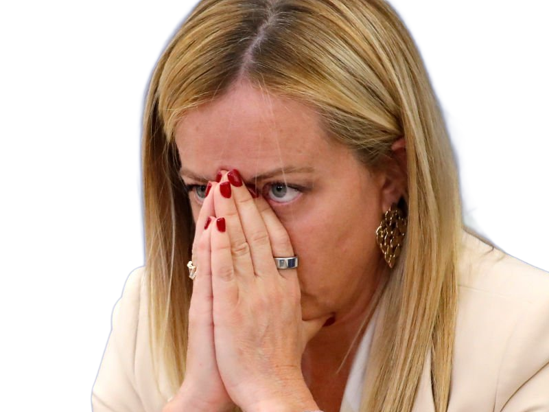 giorgia meloni femme politique italienne premiere ministre italie cheffe etat droite conservatrice quarantenaire cheveux-blonds yeux-verts