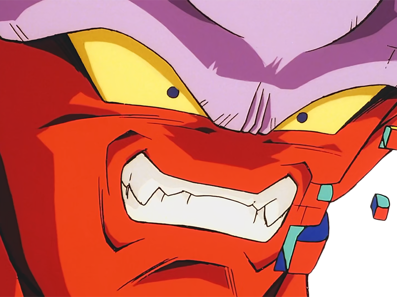 janemba janenba forme-finale dragon-ball-z oav fusions 1995 dbz demon mal-incarne antagoniste epeiste peau-rouge yeux-jaunes cornes