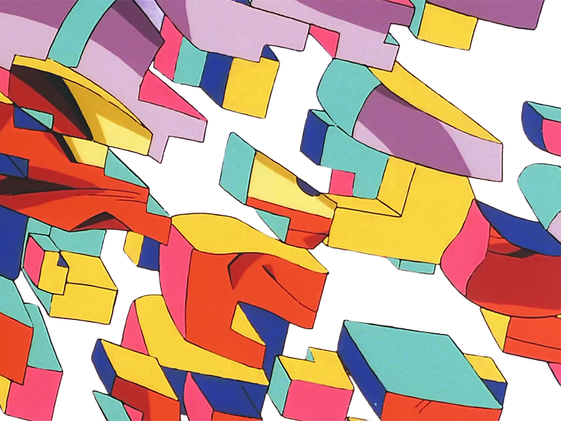 janemba janenba forme-finale dragon-ball-z oav fusions 1995 dbz demon mal-incarne antagoniste epeiste peau-rouge yeux-jaunes cornes