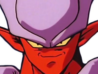 janemba janenba forme-finale dragon-ball-z oav fusions 1995 dbz demon mal-incarne antagoniste epeiste peau-rouge yeux-jaunes cornes