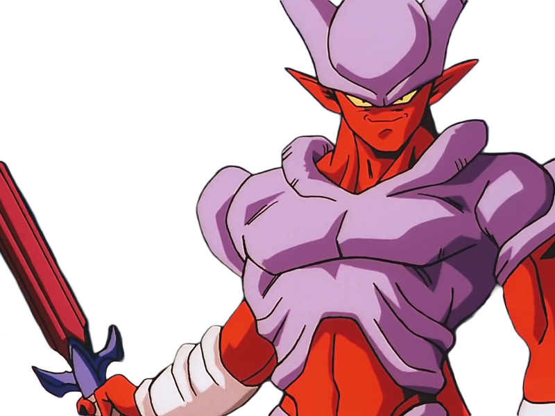janemba janenba forme-finale dragon-ball-z oav fusions 1995 dbz demon mal-incarne antagoniste epeiste peau-rouge yeux-jaunes cornes