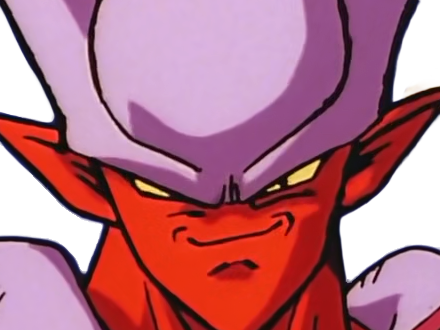 janemba janenba forme-finale dragon-ball-z oav fusions 1995 dbz demon mal-incarne antagoniste epeiste peau-rouge yeux-jaunes cornes