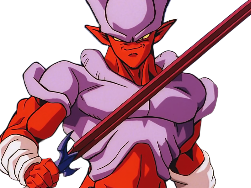 janemba janenba forme-finale dragon-ball-z oav fusions 1995 dbz demon mal-incarne antagoniste epeiste peau-rouge yeux-jaunes cornes