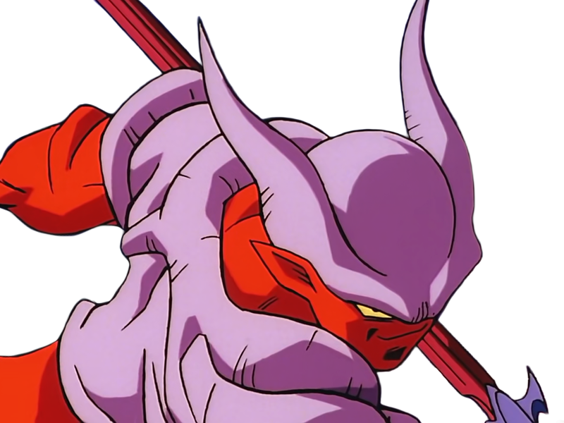 janemba janenba forme-finale dragon-ball-z oav fusions 1995 dbz demon mal-incarne antagoniste epeiste peau-rouge yeux-jaunes cornes