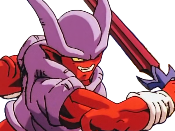 janemba janenba forme-finale dragon-ball-z oav fusions 1995 dbz demon mal-incarne antagoniste epeiste peau-rouge yeux-jaunes cornes