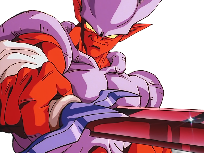 janemba janenba forme-finale dragon-ball-z oav fusions 1995 dbz demon mal-incarne antagoniste epeiste peau-rouge yeux-jaunes cornes