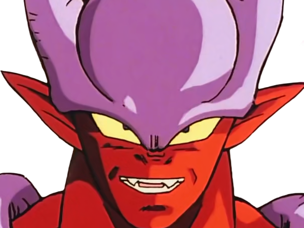 janemba janenba forme-finale dragon-ball-z oav fusions 1995 dbz demon mal-incarne antagoniste epeiste peau-rouge yeux-jaunes cornes