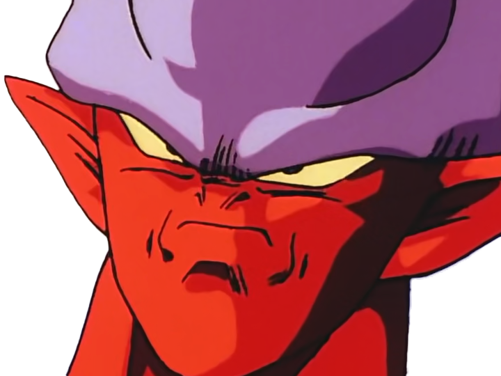 janemba janenba forme-finale dragon-ball-z oav fusions 1995 dbz demon mal-incarne antagoniste epeiste peau-rouge yeux-jaunes cornes