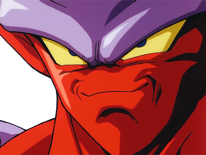 janemba janenba forme-finale dragon-ball-z oav fusions 1995 dbz demon mal-incarne antagoniste epeiste peau-rouge yeux-jaunes cornes