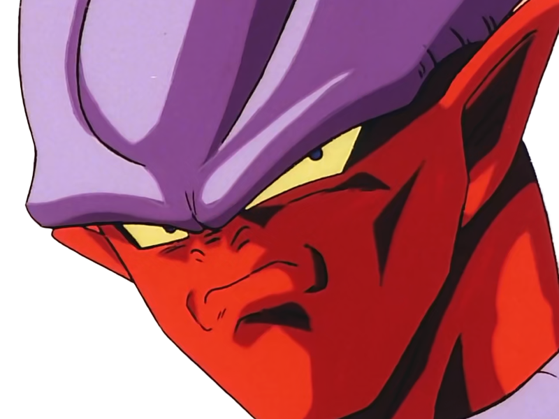 janemba janenba forme-finale dragon-ball-z oav fusions 1995 dbz demon mal-incarne antagoniste epeiste peau-rouge yeux-jaunes cornes