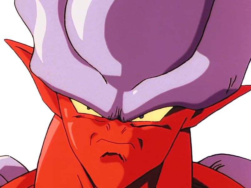 janemba janenba forme-finale dragon-ball-z oav fusions 1995 dbz demon mal-incarne antagoniste epeiste peau-rouge yeux-jaunes cornes