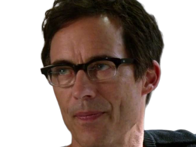 harrison wells scientifique eobard thawne reverse-flash tom cavanagh the-flash serie arrowverse homme cinquantaine cheveux-bruns yeux-bleus