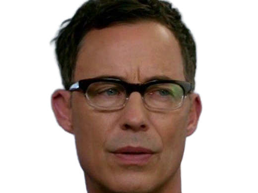 harrison wells scientifique eobard thawne reverse-flash tom cavanagh the-flash serie arrowverse homme cinquantaine cheveux-bruns yeux-bleus