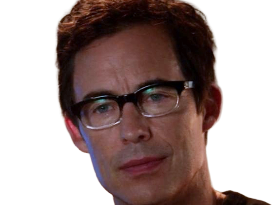 harrison wells scientifique eobard thawne reverse-flash tom cavanagh the-flash serie arrowverse homme cinquantaine cheveux-bruns yeux-bleus