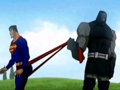 darkseid retient superman slip attends stop arrete abandonne lache ca abandon