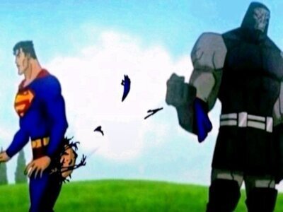 darkseid retient superman slip attends stop arrete abandonne lache ca abandon