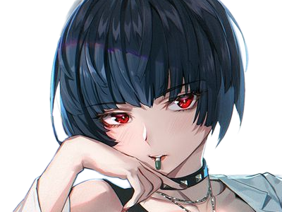 tae takemi persona-5 p5 jeu video rpg medecin punk gothique femme cheveux-bleus-fonces yeux-marrons blouse-blanche waifu