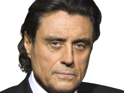 ian mcshane acteur britannique anglais homme brun yeux bleus vieux charisme soixantaine soixantenaire 2020 2020s