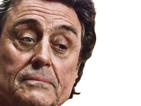 ian mcshane acteur britannique anglais homme brun yeux bleus vieux charisme soixantaine soixantenaire 2020 2020s