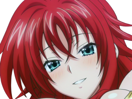 Sticker rias gremory demon classe superieur etudiante high school dxd anime manga rousse femme waifu par Dark-63