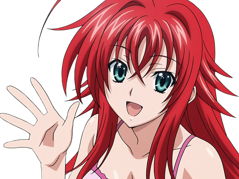 rias gremory demon classe superieur etudiante high school dxd anime manga rousse femme waifu