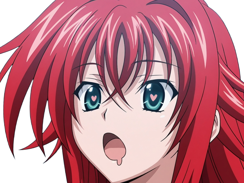 Sticker rias gremory demon classe superieur etudiante high school dxd anime manga rousse femme waifu par Dark-63