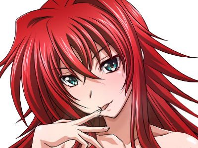 rias gremory demon classe superieur etudiante high school dxd anime manga rousse femme waifu