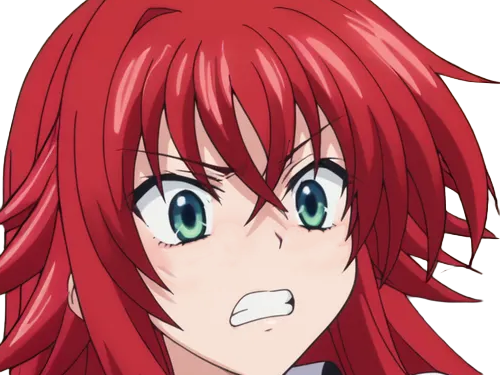 rias gremory demon classe superieur etudiante high school dxd anime manga rousse femme waifu